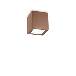 Luminaria de techo para exteriores TECHO cuadrado GU10 IP54, marr�n caf�