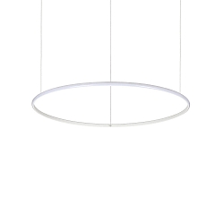 Luminaria colgante HULAHOOP 815 redondo, ajustable IP20, blanco
