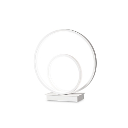 Luminaria de mesa OZ TL ON-OFF redondo, con interruptor IP20, blanco mate 