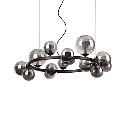 Pendant luminaire PERLAGE, ROUND, � 85cm, 14-flame, incl. 14x LED G9 3W 3000K