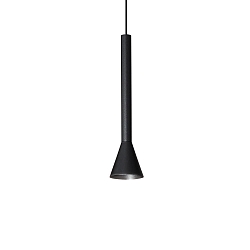 Luminaria colgante DIESIS de 1 llama, ajustable IP20, negro