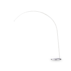 Luminaria de pedestal DORSALE E27 IP20, cromo