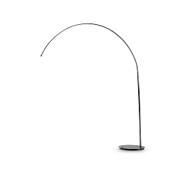 Luminaria de pedestal DORSALE E27 IP20, negro