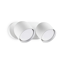Luminaria de pared DODO de 2 llamas GX53 IP20, blanco regulable
