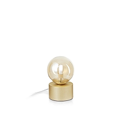 Luminaria de mesa PERLAGE G9 IP20, �mbar, lat�n satinado 