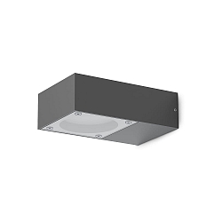 Luminaria de pared para exteriores SIRIO GX53 IP65, negro 