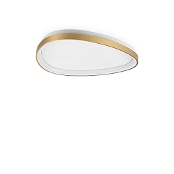 Luminaria de techo GEMINI 61 on/off IP20, lat�n cepillado 