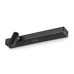 Luminaria de pared BONNE NUIT-1 con interruptor IP20, negro 