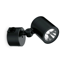 Luminaria de pared para exteriores O-ZONE inclinable IP66, negro 