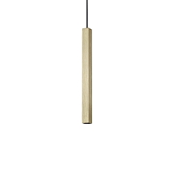 pendant luminaire ULTRATHIN D040 ON-OFF square IP20, brass 