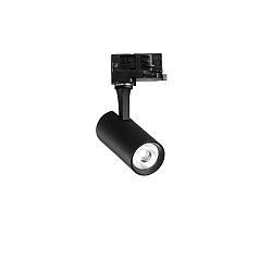 Foco trif�sico FOX 8W SMALL / ON-OFF 927 ajustable, on/off IP20, negro mate 