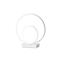 Luminaria de mesa OZ TL ON-OFF redondo, con interruptor IP20, blanco mate 