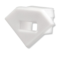 Accessory for profile CORNER11 - endcap (1 pc.), EC42, grey, with cable opening