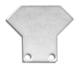 Accessory for CORNER12 with TUNNEL - aluminium endcap EC33 (2 pc.), incl. screws