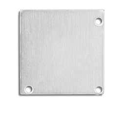 Accessory for LAMP35(EDGE) / CORNER20 with COVER16 - aluminium endcap EC52 (2 pc.), incl. screws