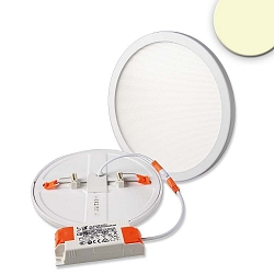 LED downlight Flex 15W, IP52, UGR<19, suitable for offices, DA 5-16cm, not dimmable, white, 15W 3000K 1300lm 120°