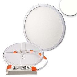 Luz downlight Flex IP52, satinado, blanco 