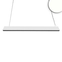 LED Office hanging lamp GRID Up+Down, UGR<6, 128cm, 45W 4000K 3000lm 30�, CRI >90, 1-10V dimmable, white