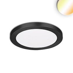 Luminaria de superficie / empotrada Slim Flex IP44, negro 