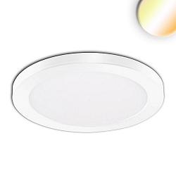 Luminaria de superficie / empotrada Slim Flex IP44, blanco 