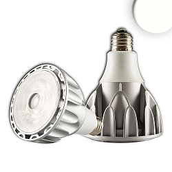 LED reflector lamp PAR30, � 9.5cm, E27, 32W 4000K 3000lm 14013cd 30�, Alu / silver