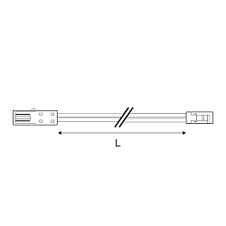 Cable de extensión MiniAMP 2 polos, blanco