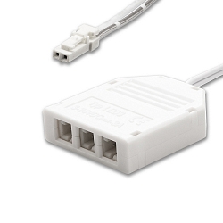 Distribuidor MiniAMP 2 polos, blanco