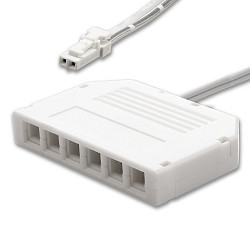 Distribuidor MiniAMP 2 polos, blanco