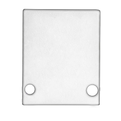 Accessory for profile HIDE SINGLE - aluminium endcap EC89W incl. screws, white RAL 9003