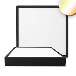 Luminaria de techo PRO 300MM angular, CCT Switch IP20, negro regulable