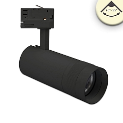 Foco trif�sico FOCUS ADJUST 24W giratorio, giratorio, conmutable, enfocable IP20, negro 