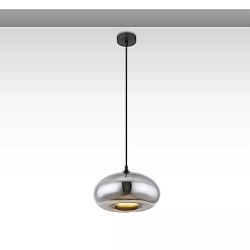 pendant luminaire INFINITY OVAL 1 flame, round E27 IP20, dimmable