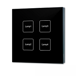 Atenuador de luz DALI 4 MASTER controlable por DALI, negro