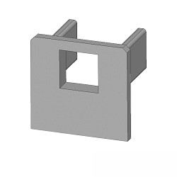 end cap EC219 UP8 with cable hole