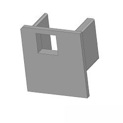 end cap EC221 UP10 with cable hole