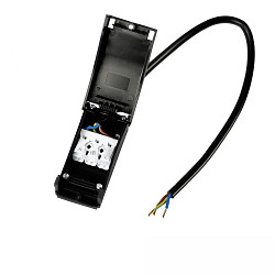 Caja de conexiones 0.5-2.5MM², MAX. 450V/16A 3 polos, con cable a través de