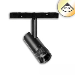 Proyector de ra�l TRACK48 - 18-60�, UGR<16, TW (DALI DT8) giratorio, para estaci�n de trabajo VDU, controlable por DALI