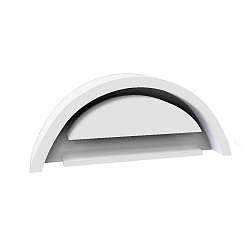 end cap COVER69 T5/T8 with cover, without cable hole, white