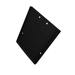 Tapa final EC115 (LAMP40) juego de 2, con tapa, negro