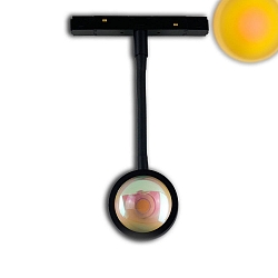Proyector de ra�l TRACK48 SUNGLOW FLEXIBLE (DALI) con brazo flexible, controlable por DALI, montaje magn�tico IP20