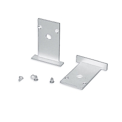 Tapa final TRACK48 RECESSED juego de 2, blanco