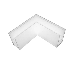 corner connector TRACK48 SURFACE isolated, mechanical, horizontal, white