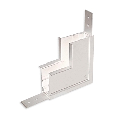 corner connector VERTICAL - TRACK48 RECESSED isolated, mechanical, vertacal, white