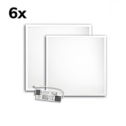 Panel de LED BACKLIGHT LINE 625 juego de 6, 36W 4350lm 4000K 120� 120� CRI >80