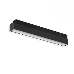 track linear luminaire TRACK48 LINE+ ON-OFF 30CM with diffuser IP20, black matt 