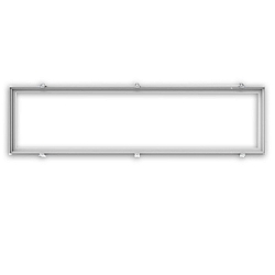 Marco empotrable LED PANEL 308x1550, blanco
