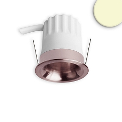 recessed spotlight BACK32 round, set back IP20, rose gold dimmable
