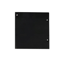 end cap EC 133 CURTAIN 10 ONE FLAT VISOR 2 pcs., left-right, black