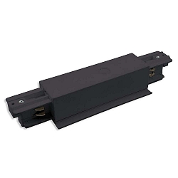 Alimentador central trifásico CLASSIC RECESSED, negro mate