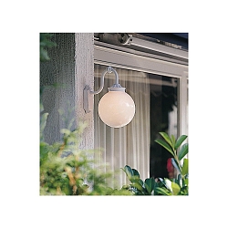 Luminaria de pared para exteriores ARCTURUS E27 IP23, �palo, blanco